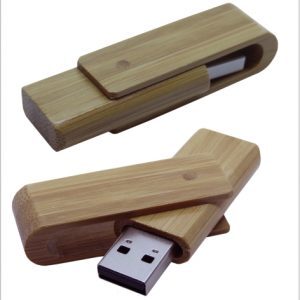 U2016-UP Usb Giratoria Bambú