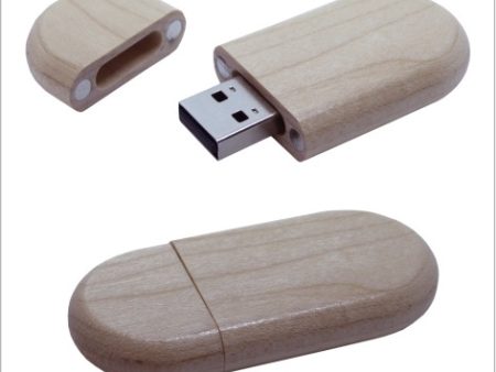 U2021-UP Usb Ovalada Madera