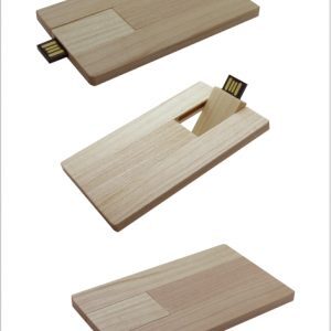 U2020-UP Usb Tarjeta Madera