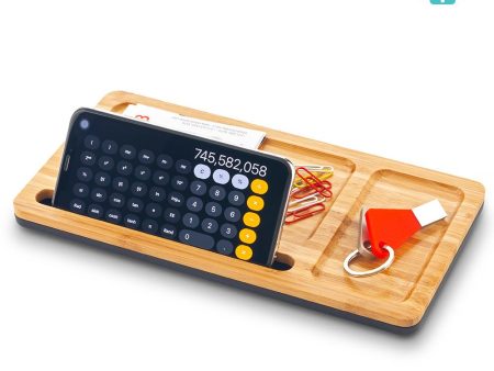 ORGANIZADOR DE ESCRITORIO BAMBOO CON CARGADOR