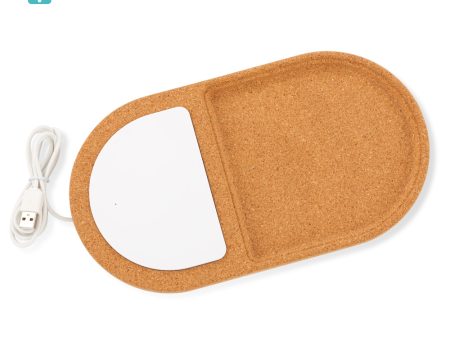 ORGANIZADOR EN CORCHO CON CARGADOR INALAMBRICO - OFERTA