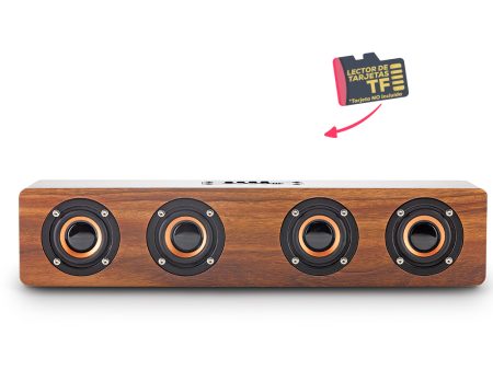 SPEAKER BLUETOOTH RETRO BAMBOO
