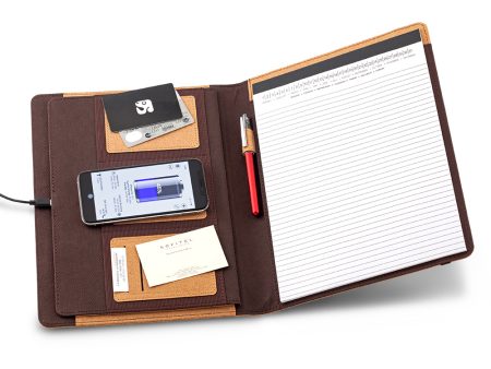 CARPETA FOLDER CON CARGADOR INALAMBRICO CORK