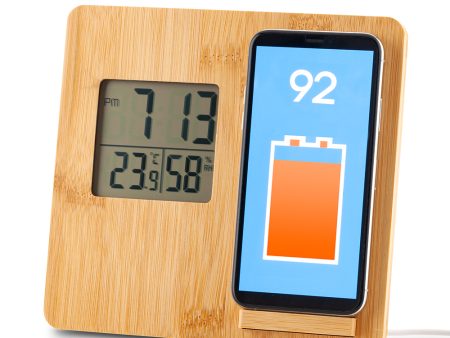 RELOJ CON CARGADOR INALAMBRICO DENVER