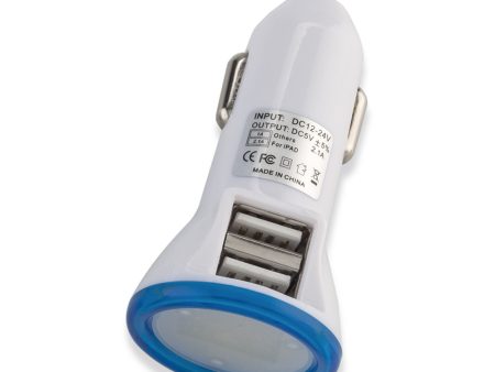 CARGADOR DUAL PARA CARRO CON LUZ OFERTA